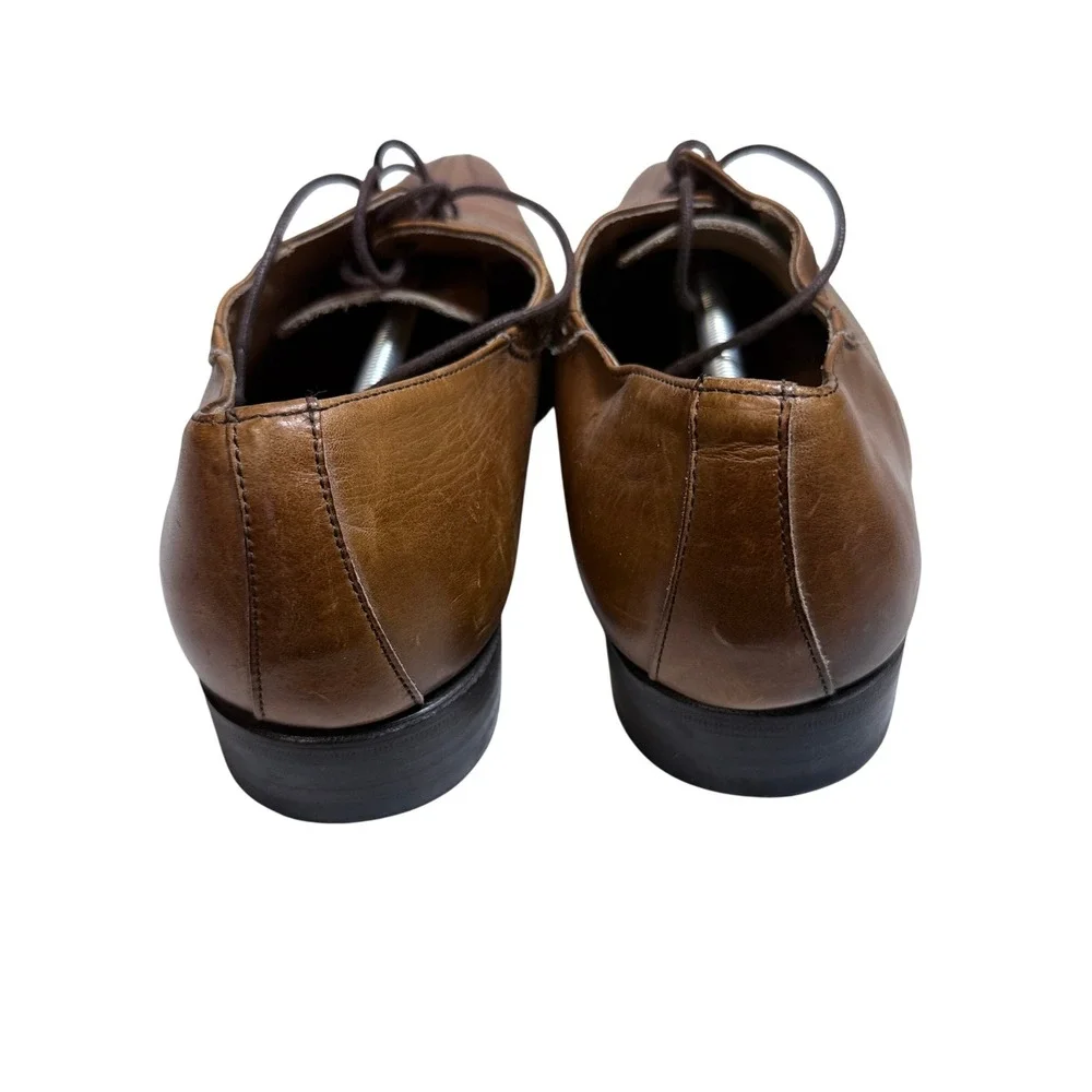 Westbury Wingtip Oxfords Mens 12 Tan Leather Goodyear Welted Brogue Dress Shoes